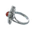 Sterling Silver Coral Native American Ring Size 7 JX130926